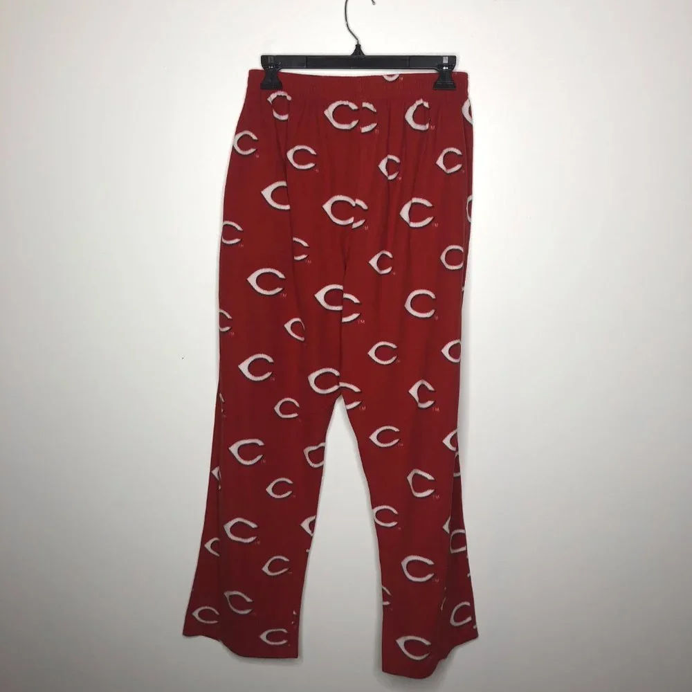 Concepts Womens Cincinnati Reds Elastic Waist Pockets Fleece Pajama Pants Size L - Picture 2 of 3